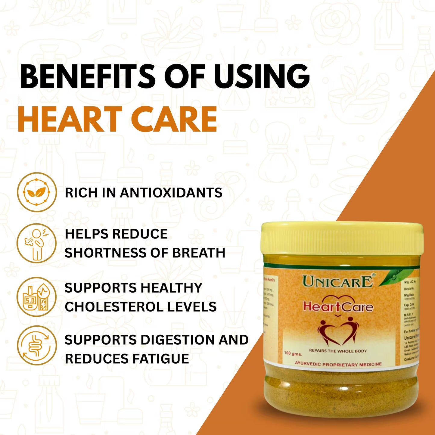 manufacturing details of heart care powder