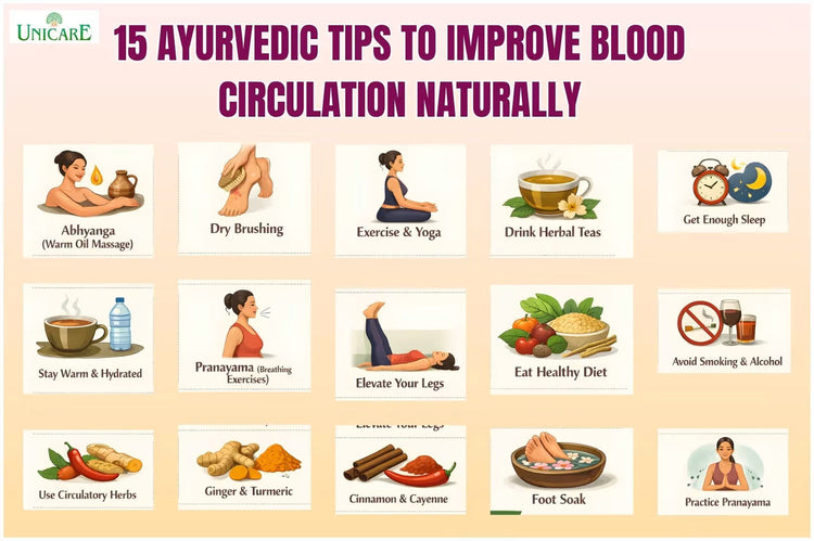 15 Ayurvedic Tips to Improve Blood Circulation Naturally