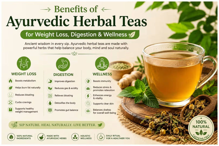 Benefits of Ayurvedic Herbal Teas for Weight Loss, Digestion &amp; Wellness