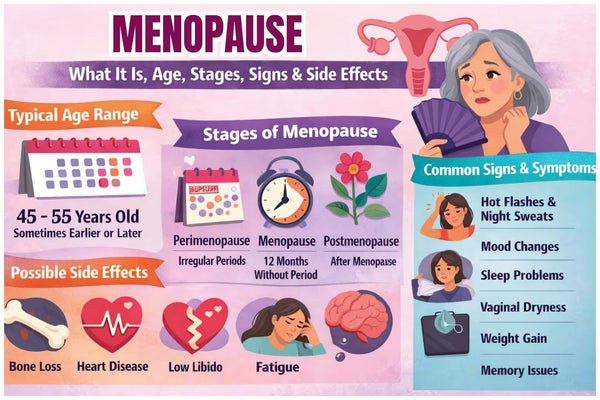 Menopause: What It Is, Age, Stages, Signs &amp; Side Effects