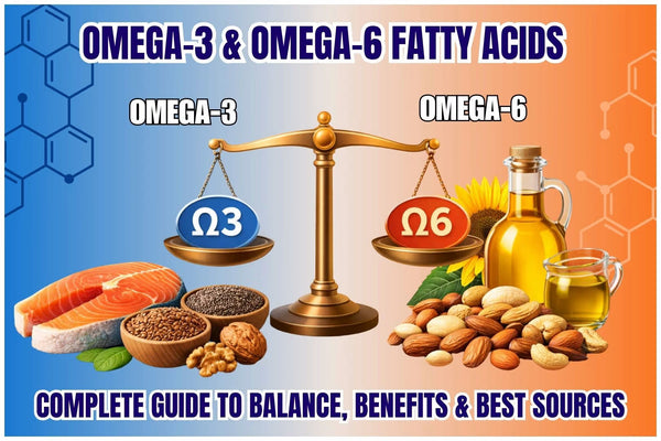 Omega-3 &amp; Omega-6 Fatty Acids: Complete Guide to Balance, Benefits &amp; Best Sources