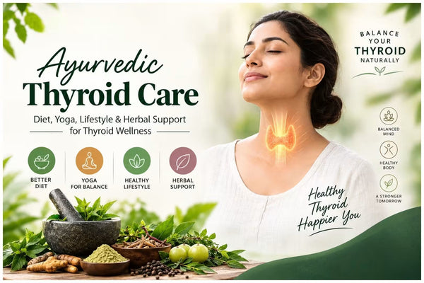 Ayurvedic Thyroid Care: Diet, Yoga, Lifestyle & Herbal Support for Thyroid Wellness