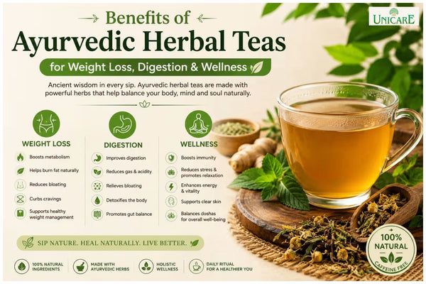 Benefits of Ayurvedic Herbal Teas for Weight Loss, Digestion & Wellness