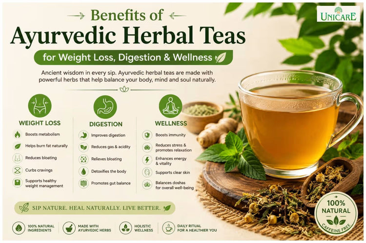 Benefits of Ayurvedic Herbal Teas for Weight Loss, Digestion & Wellness