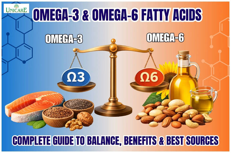 Omega-3 & Omega-6 Fatty Acids: Complete Guide to Balance, Benefits & Best Sources