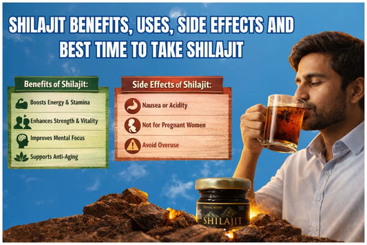 Shilajit Benefits, Uses &amp; Side Effects | Best Time to Take Shilajit