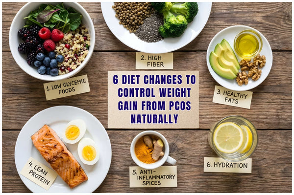 6 Diet Changes to Control Weight Gain from PCOS Naturally