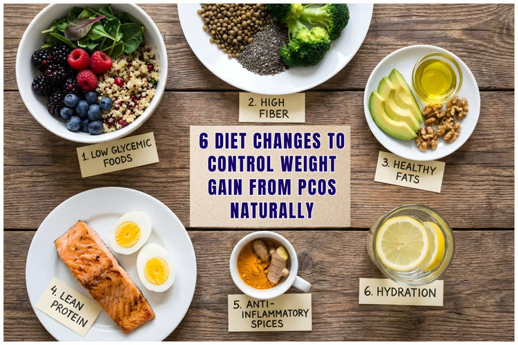 6 Diet Changes to Control Weight Gain from PCOS Naturally