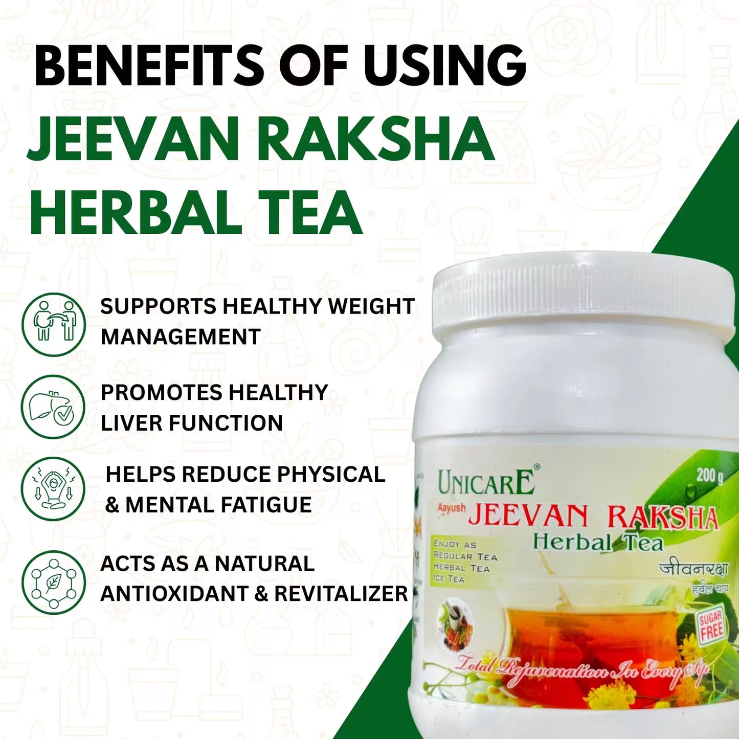 major key benefits of jeevan raksha herbal tea