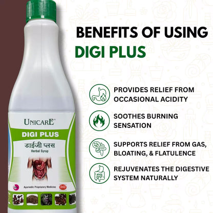 digi plus ayurvedic supplement – relieves acidity, gas, bloating, and supports overall digestive wellness naturally