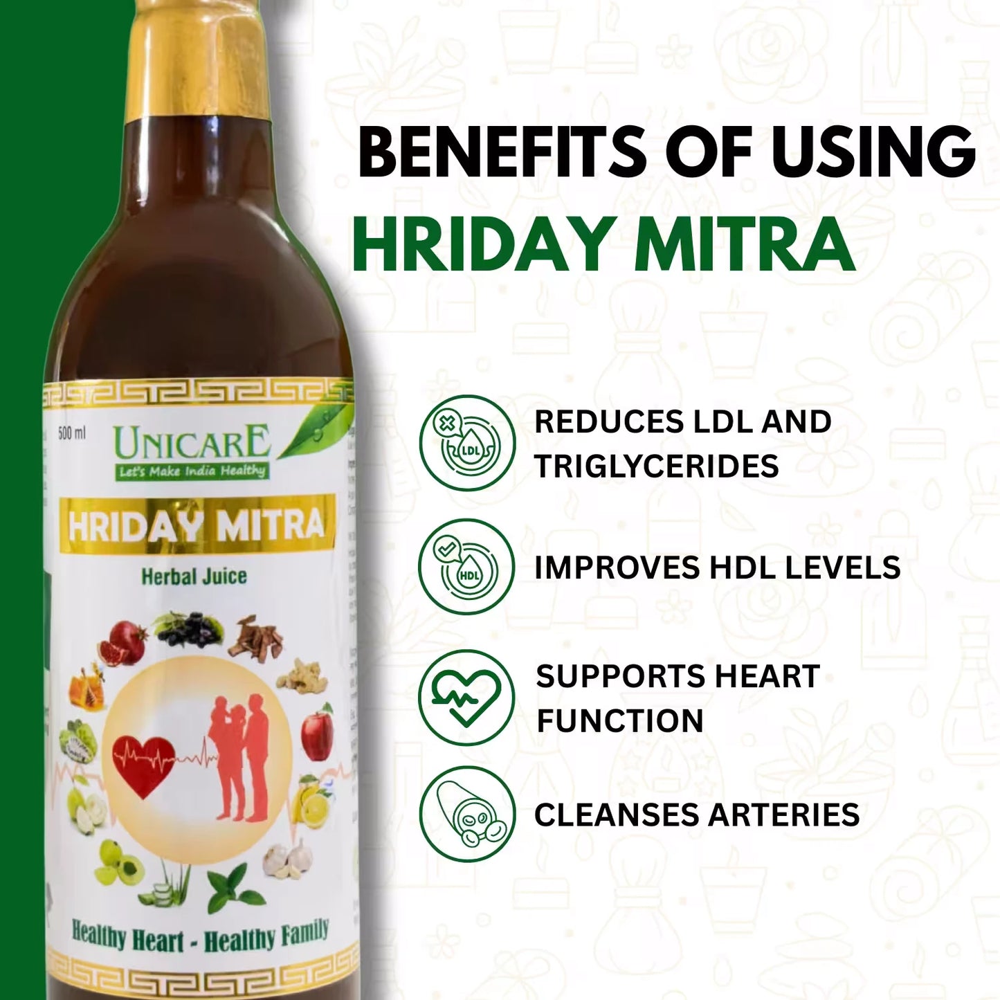 Herbal juice to reduce LDL cholesterol naturally in India