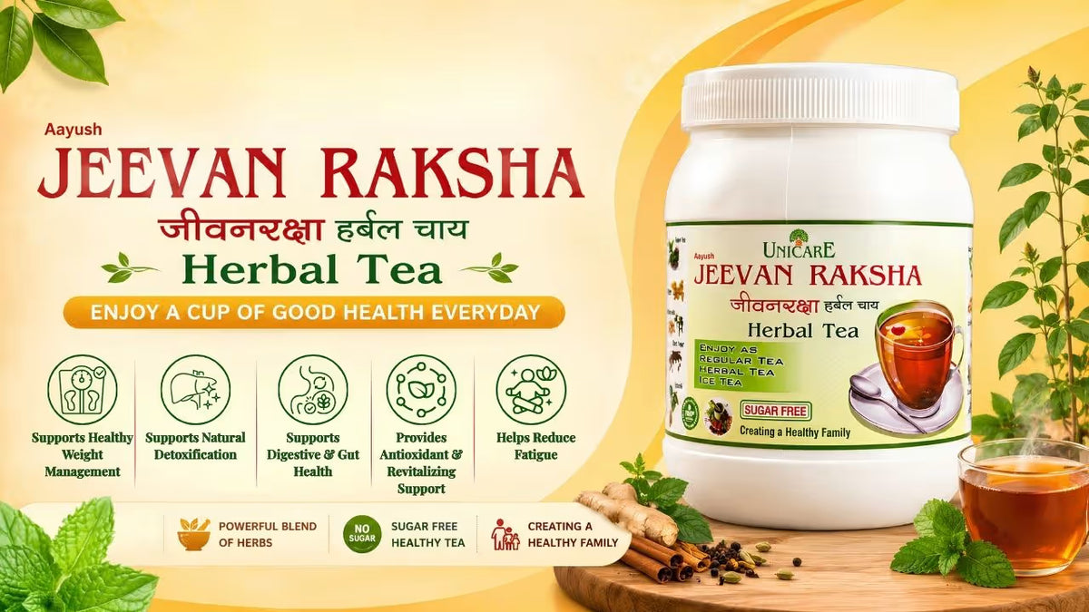 Jeevan Raksha Herbal Tea - Information Card 1