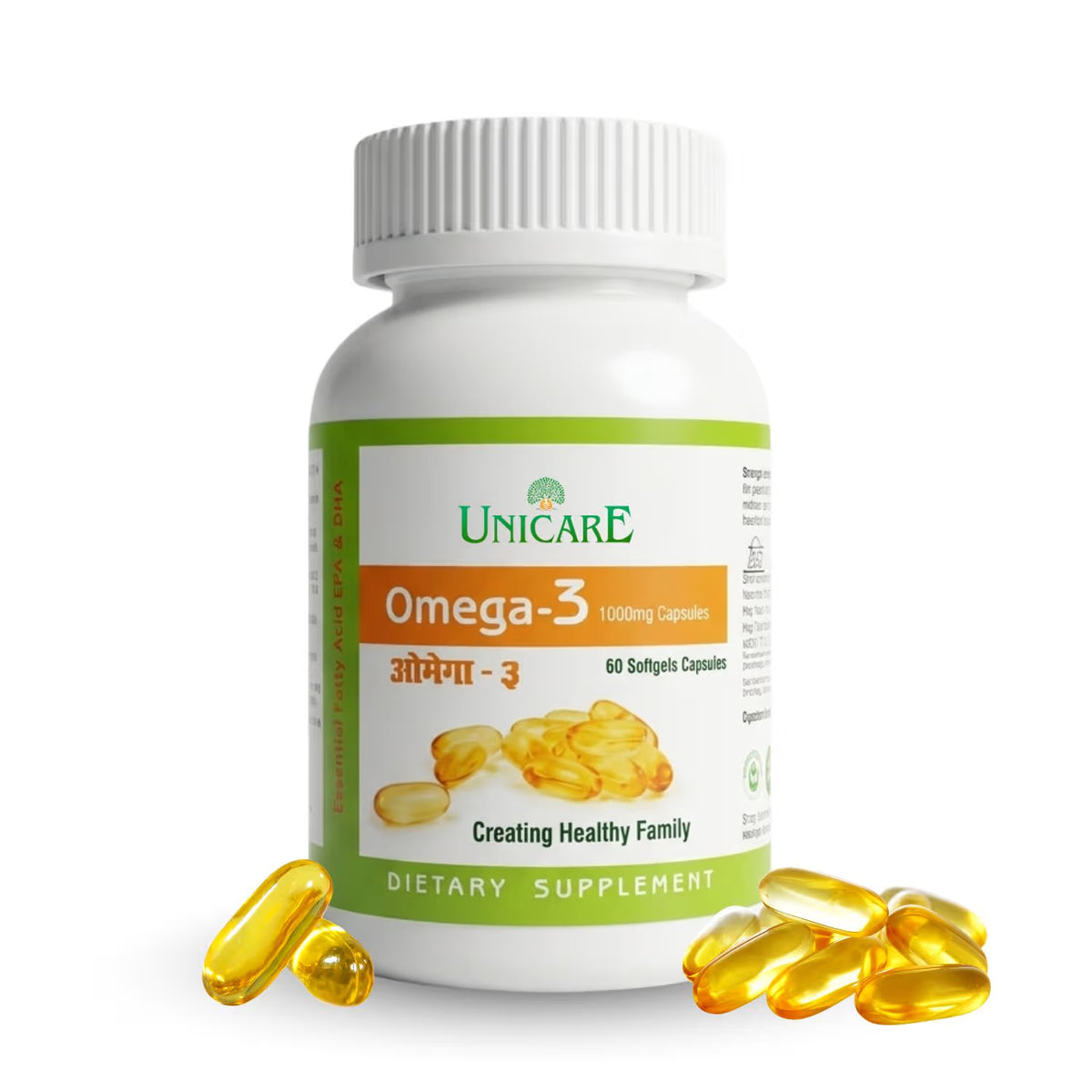omega 3 1000 mg capsules benefits for brain, skin & heart buy online at best price