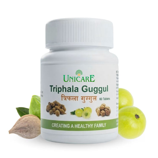 Triphala Guggul Ayurvedic tablets for constipation relief and digestive wellness