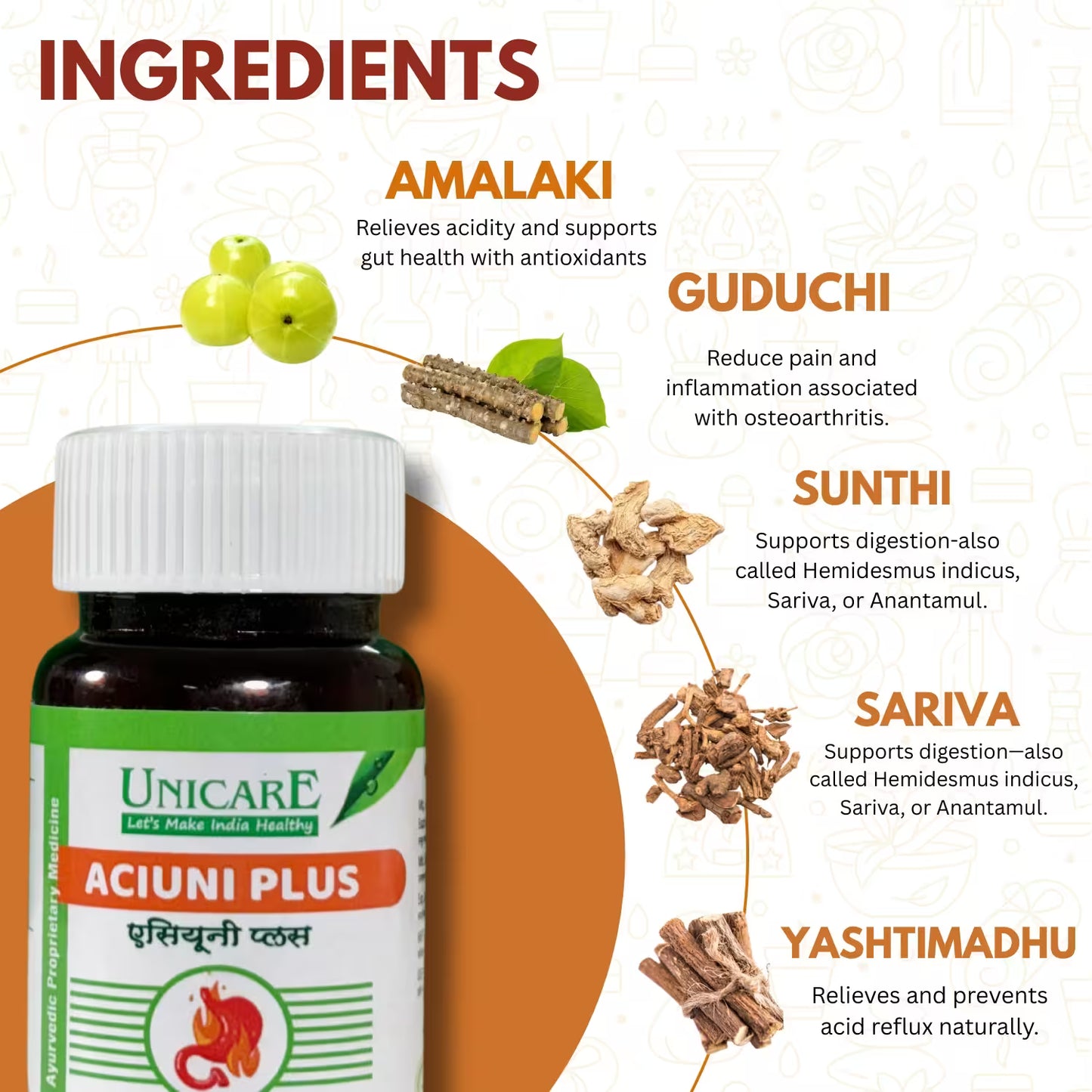 Ayurvedic medicine for gas, acidity, and overall gut health support