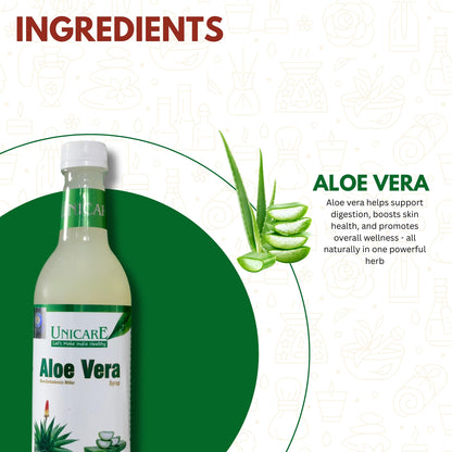 unicare Aloe Vera Juice 500ml with Aloe Barbadensis Miller