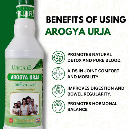 Buy Ayurvedic detox drink online Arogya Urja for immunity booster and blood purification in India