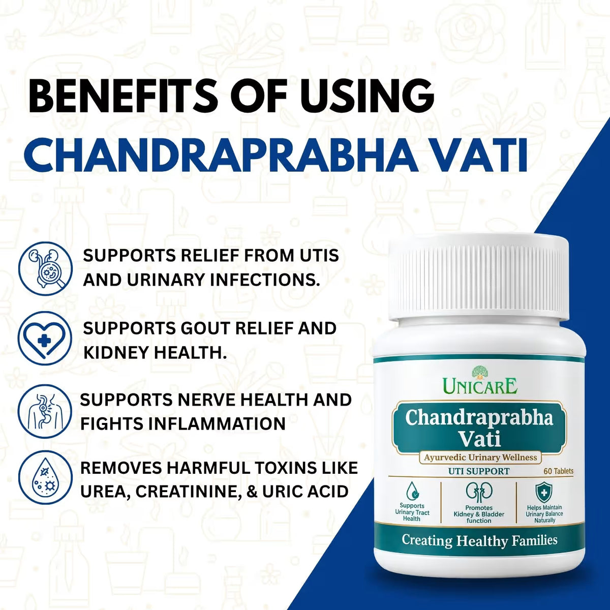 unicare chandraprabha vati tablets for urine infection and urinary problems