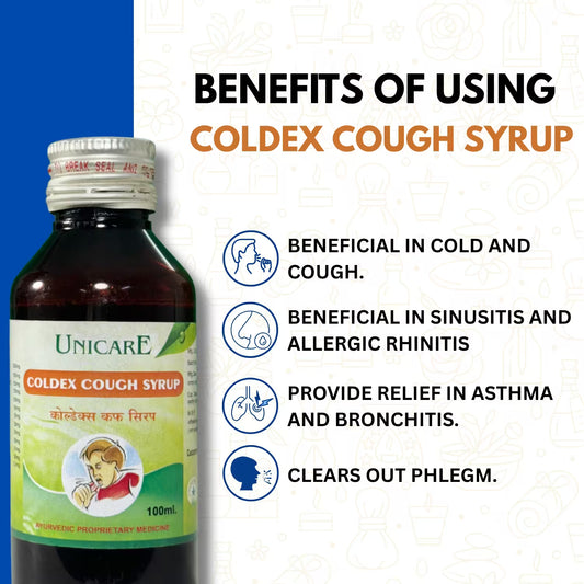Coldex Cough Syrup 100 ml: Best Ayurvedic Cough Syrup for Dry Cough