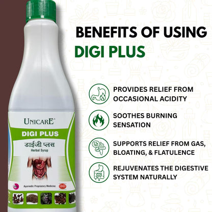 digi plus ayurvedic supplement – relieves acidity, gas, bloating, and supports overall digestive wellness naturally