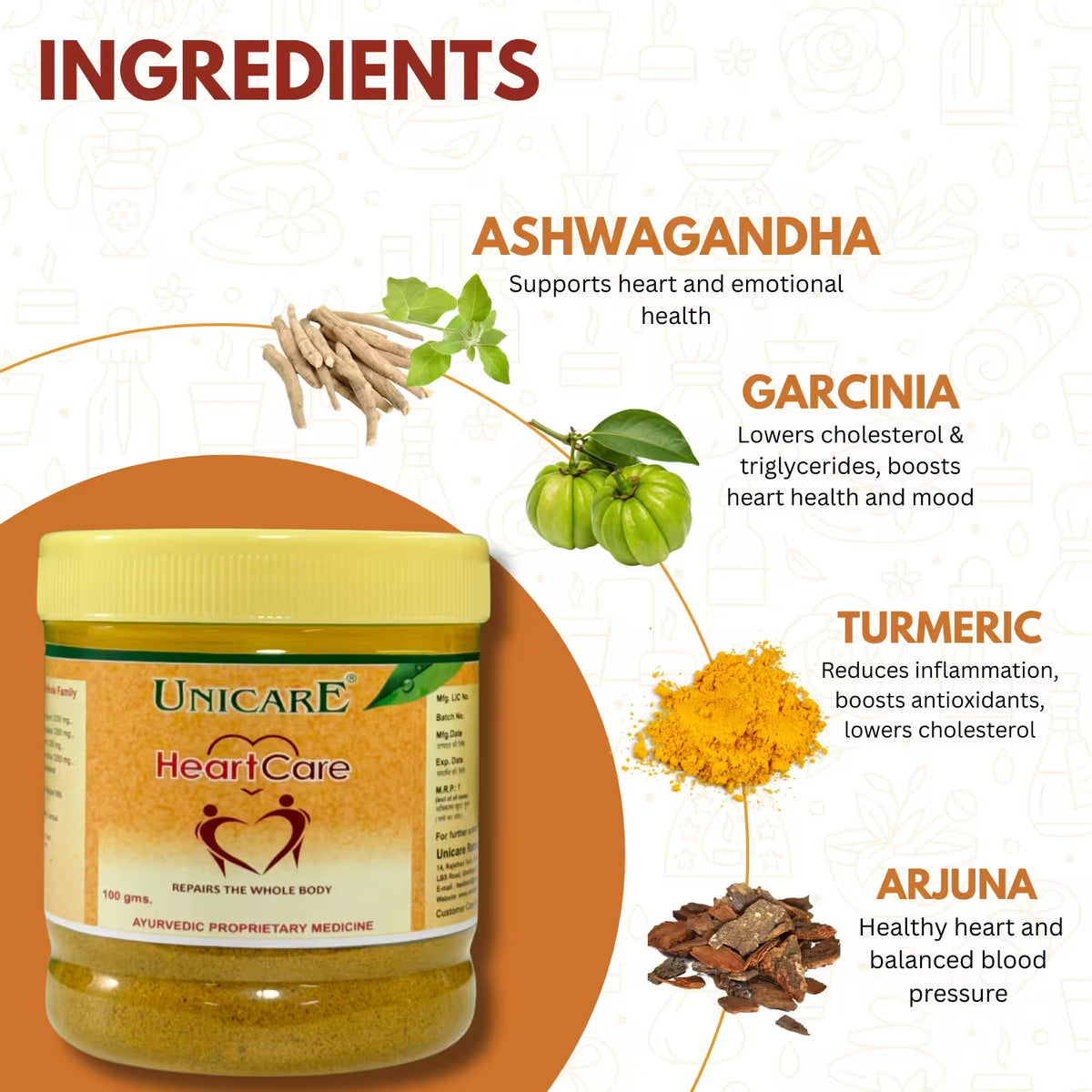 HeartCare 100 Grams: Best Ayurvedic Heart Health Powder
