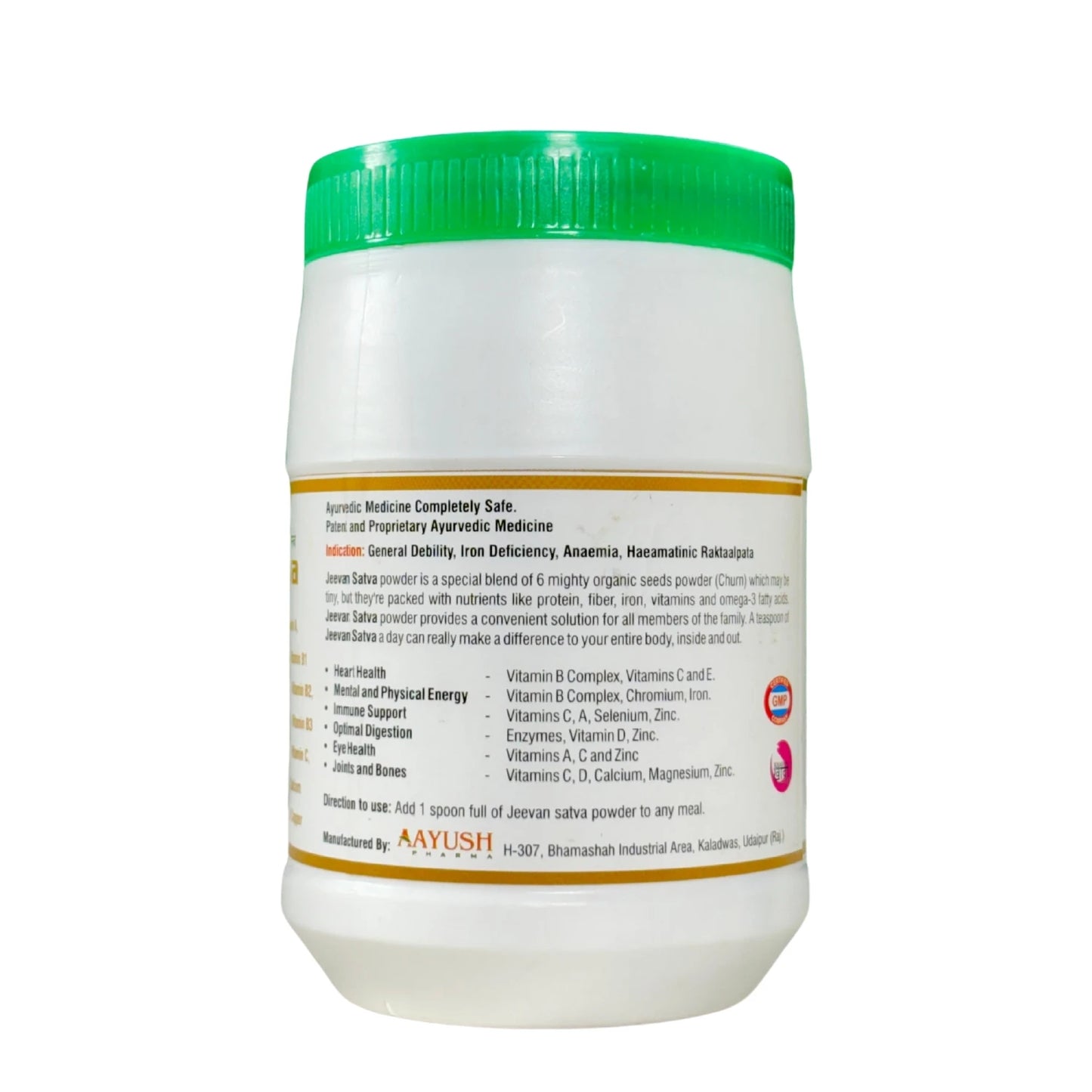 ingredients use for jeevan satva