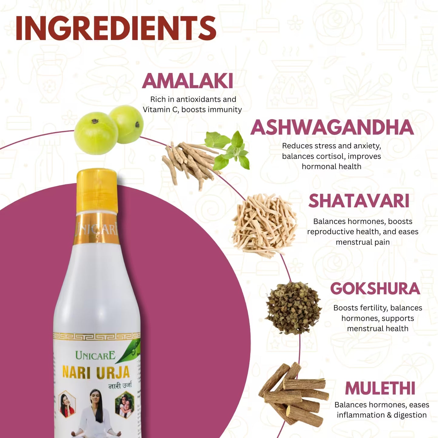 nari urja ayurvedic formula to regulate periods and support ovarian health