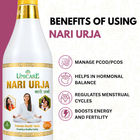 Nari Urja pack of 3: Best Ayurvedic Syrup for Hormonal Imbalance & Irregular Period