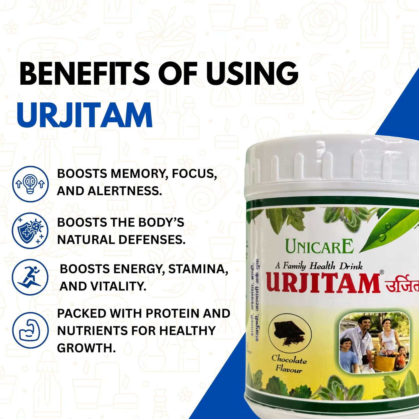 key benefits of urjitam white powder