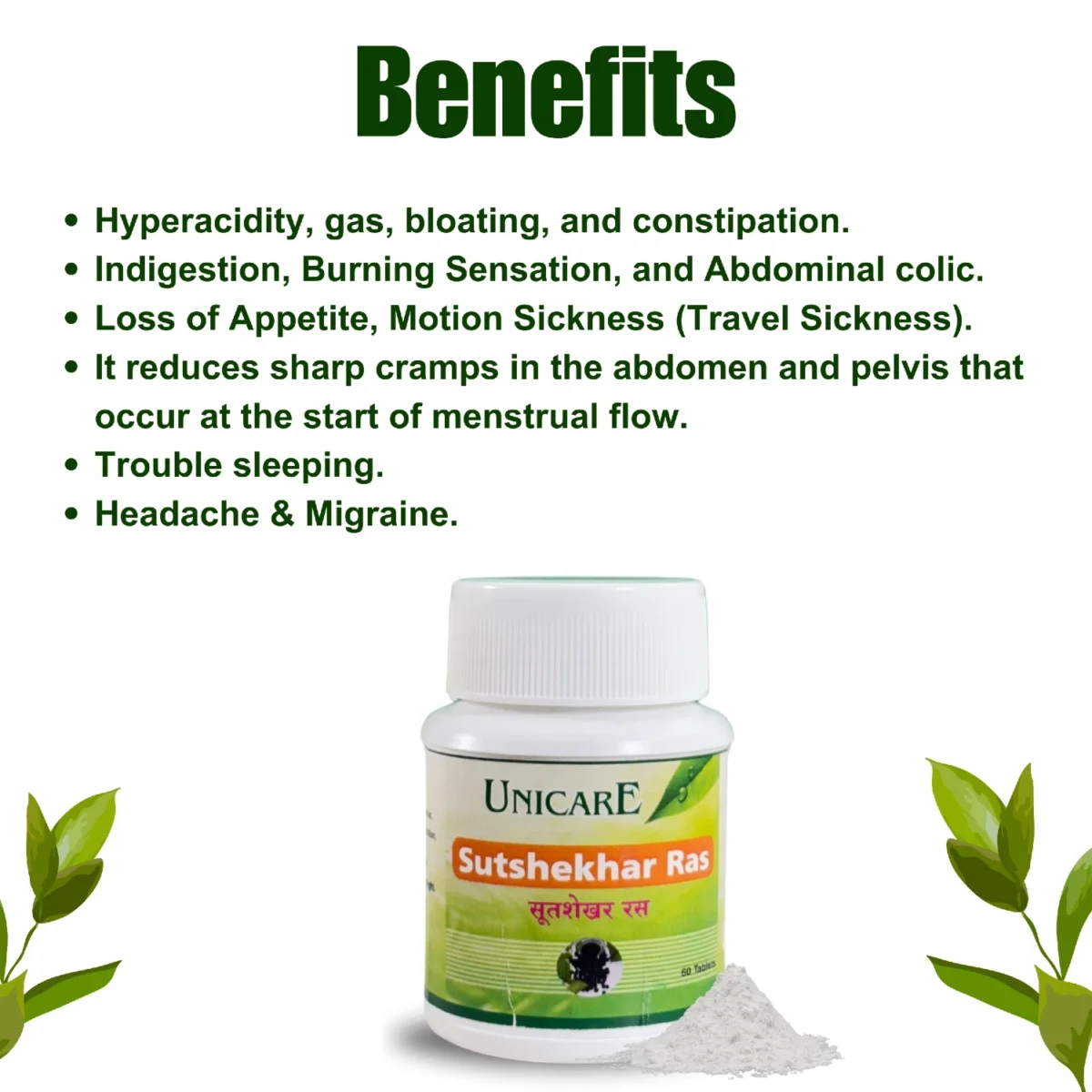 key benefits of sutshekhar ras tablets