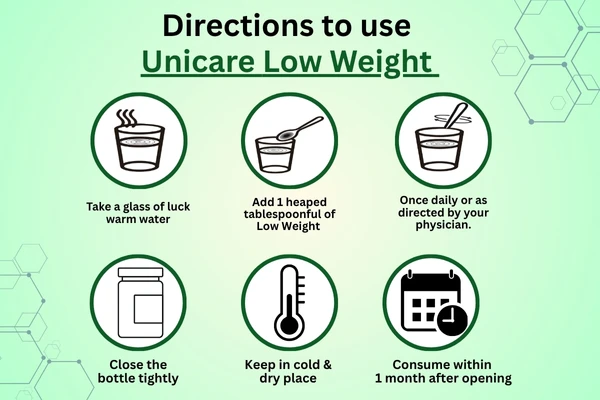 how to use unicare low weight powder as weight loss supplement