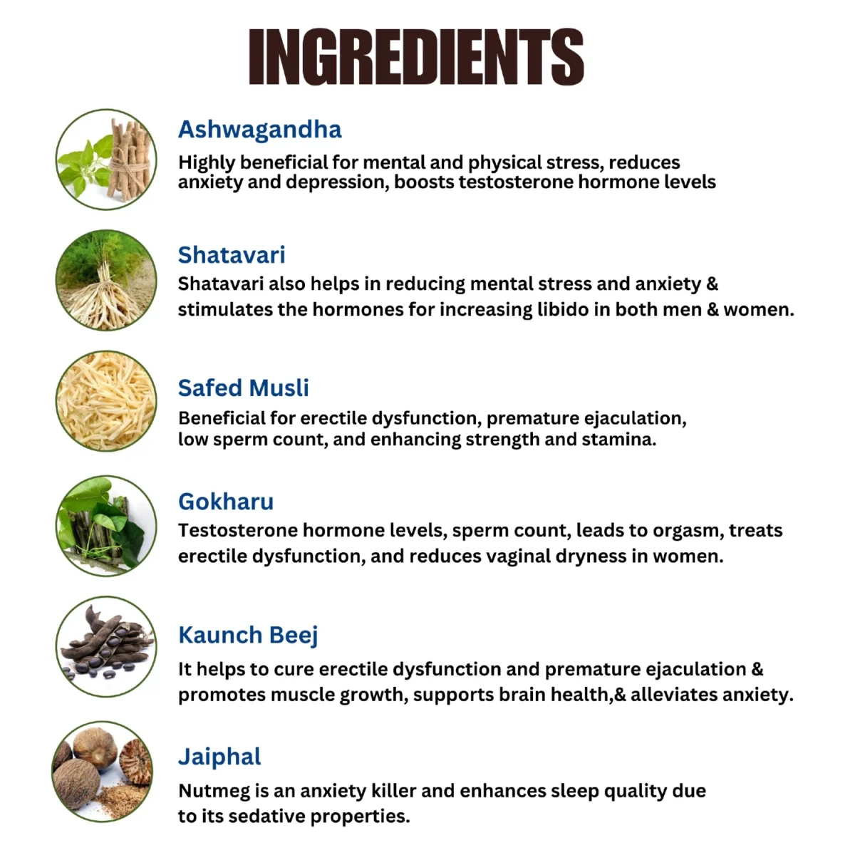 key ingredients use for mf vita