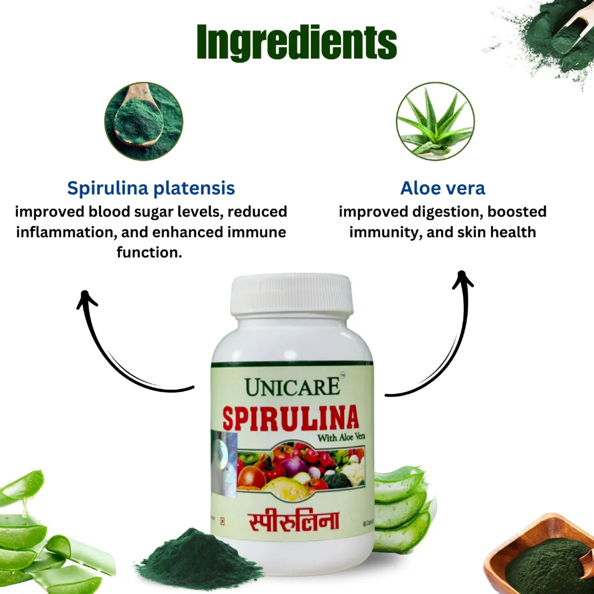 key ingredients of spirulina