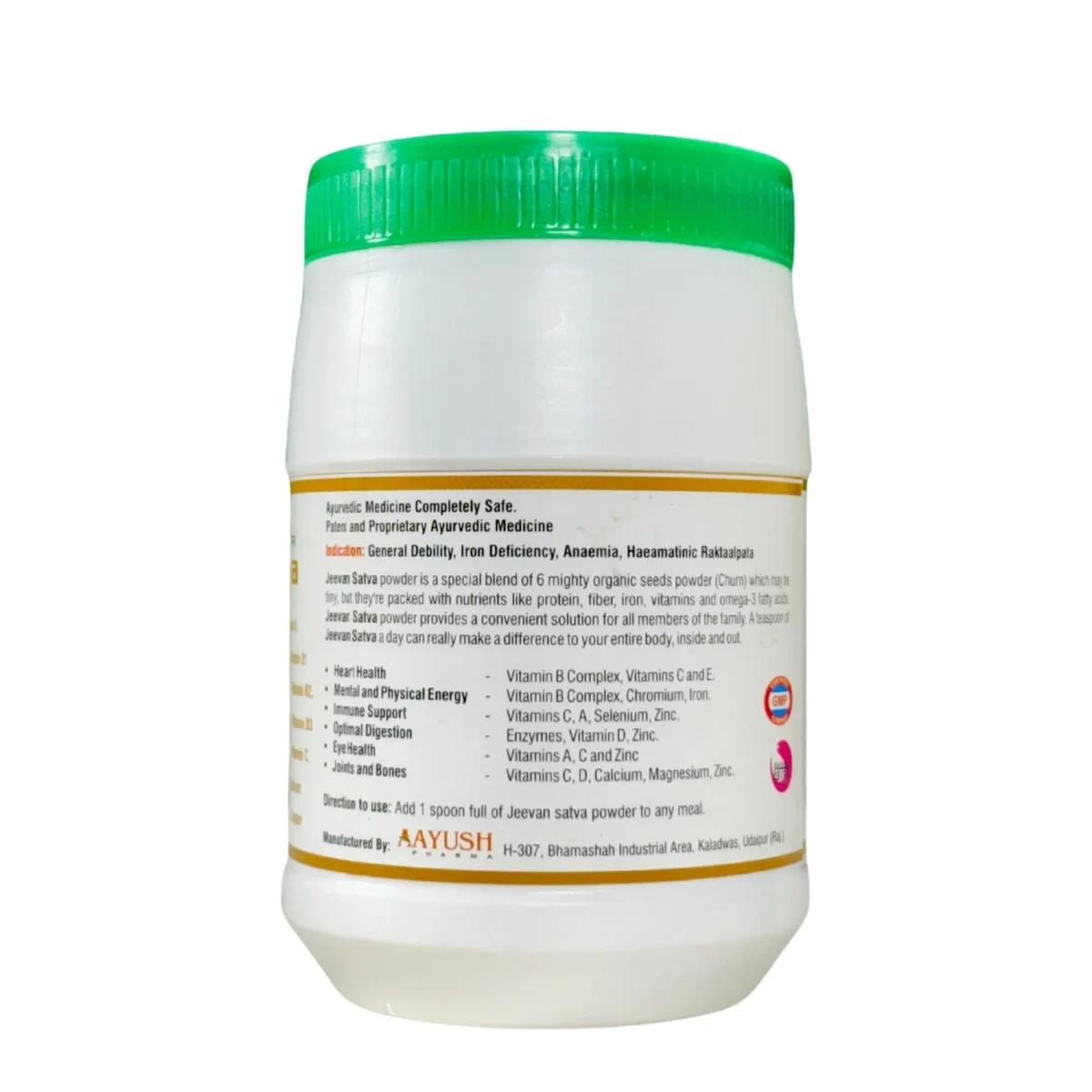 ingredients use for jeevan satva