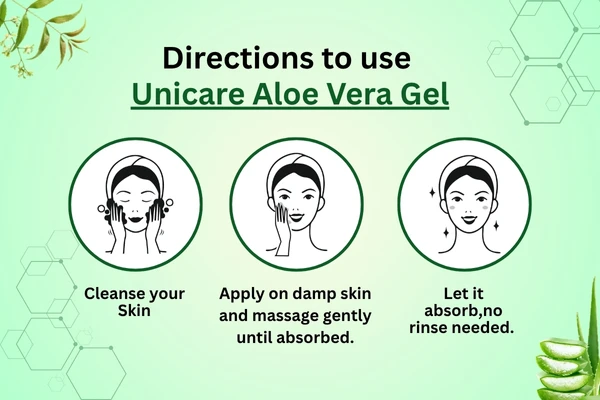how to use unicare aloe vera gel on your face