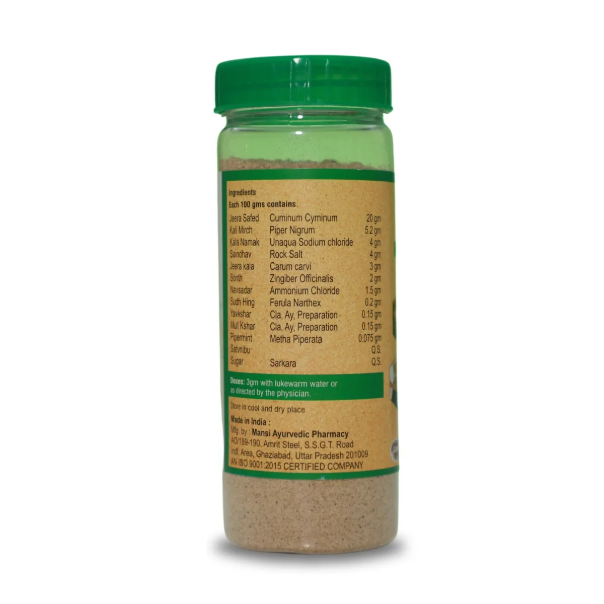 ingredients name with quantity use for nirmal urja