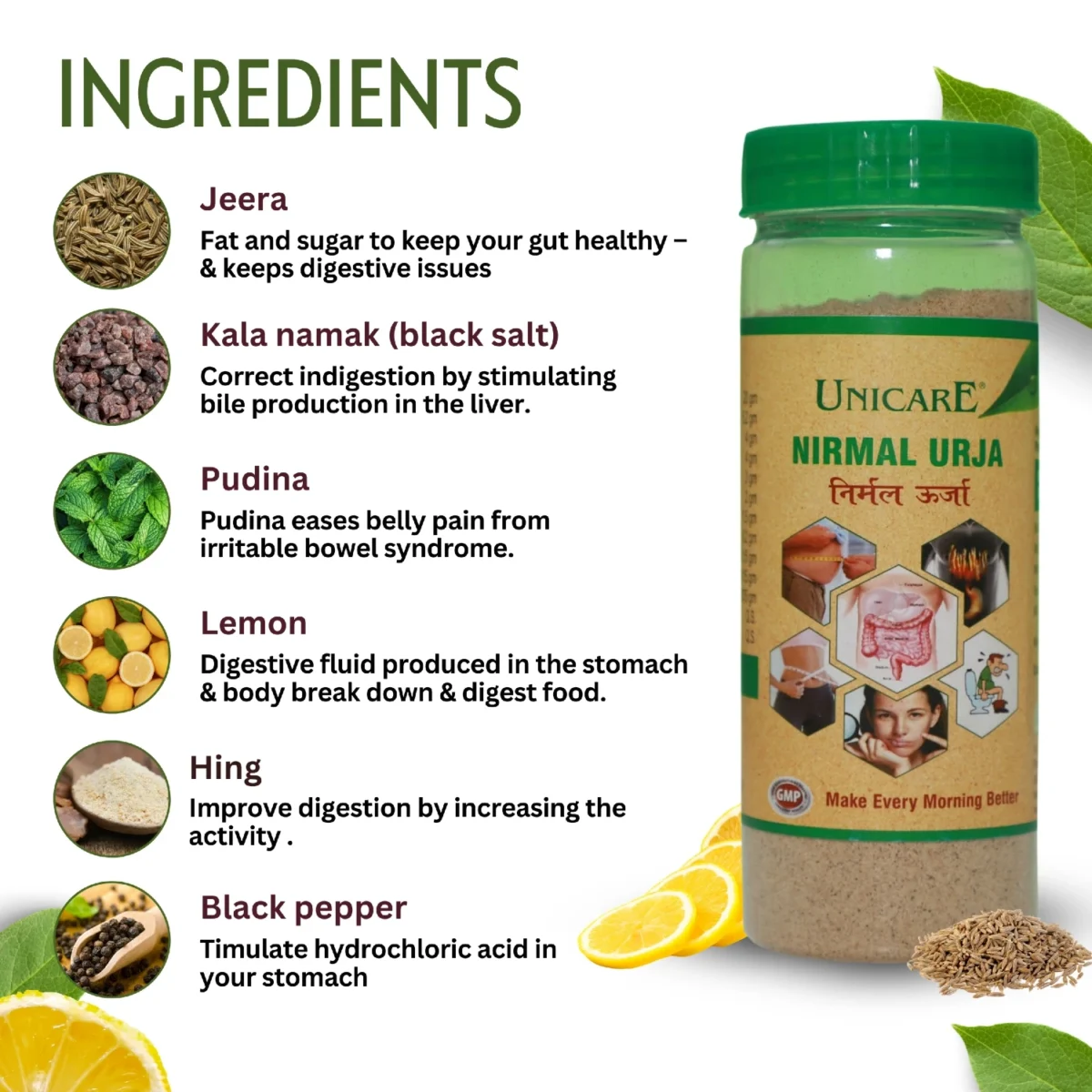 key ingredients of nirmal urja