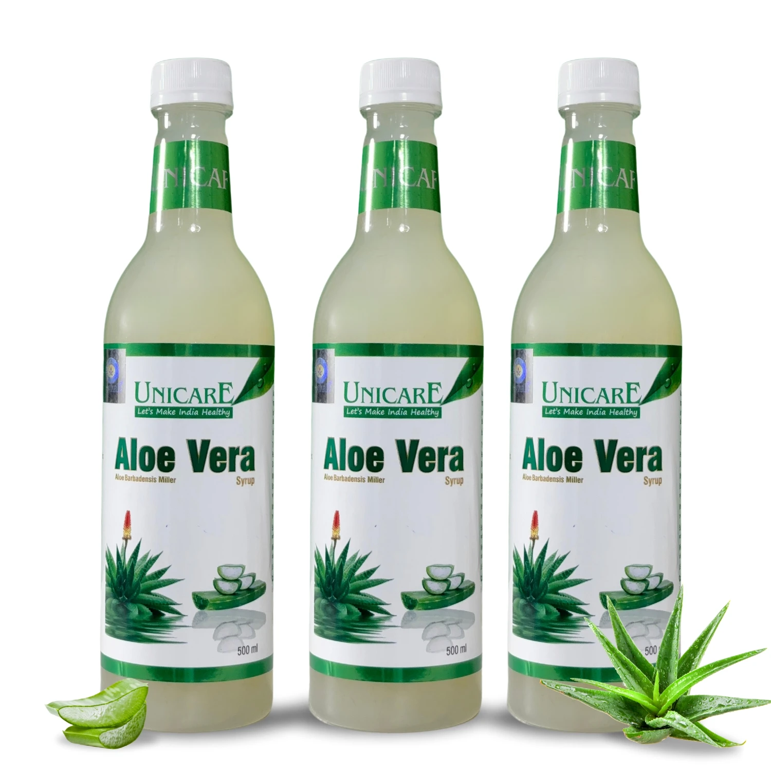 Unicare Aloe Vera Juice – 500ml each, natural digestive and detox health drink