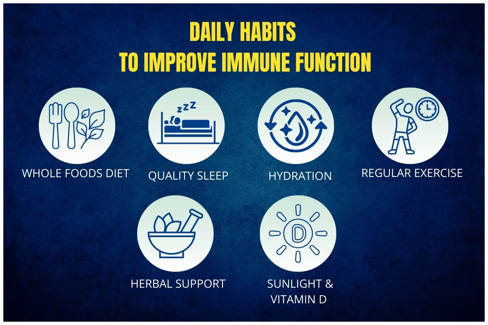 daily habits to improve immune function naturally
